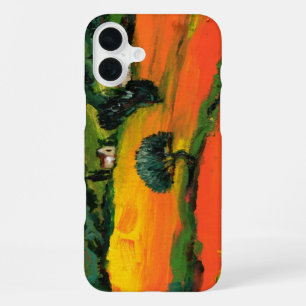 COQUE iPhone 16 PLUS PAYSAGE DE TOSCANE AVEC DÉBORDEMENT