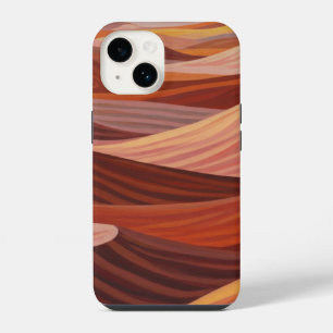 Coque Pour iPhone 14 Paysage du désert chaud - Art Pittoresque