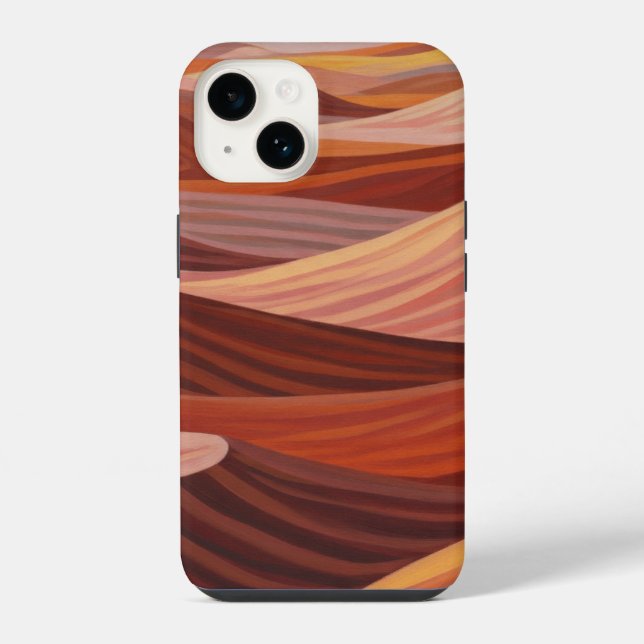 Coque iPhone Paysage du désert chaud - Art Pittoresque (Verso)