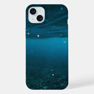 Coque iPhone 15 Plus Paysage marin avec plage, grande vague et boîtier