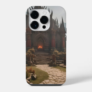 Coque Pour iPhone 14 Plus Paysage médiéval du château de montagne