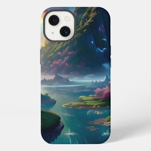 Coque iPhone Paysage pittoresque Quatre (Verso)