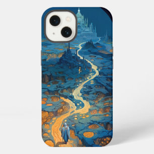 Etui iPhone 13 Paysage surréaliste Château Fantastique Art