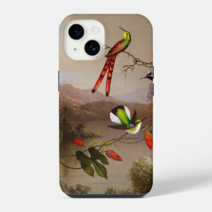 Coque Pour iPhone 14 Paysage tropical avec dix colibris