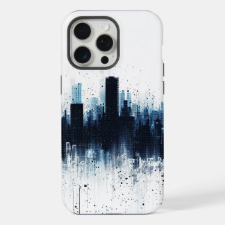 Coque iPhone 15 Pro Max Paysage urbain bleu