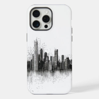 Coque iPhone 15 Pro Max Paysage urbain noir