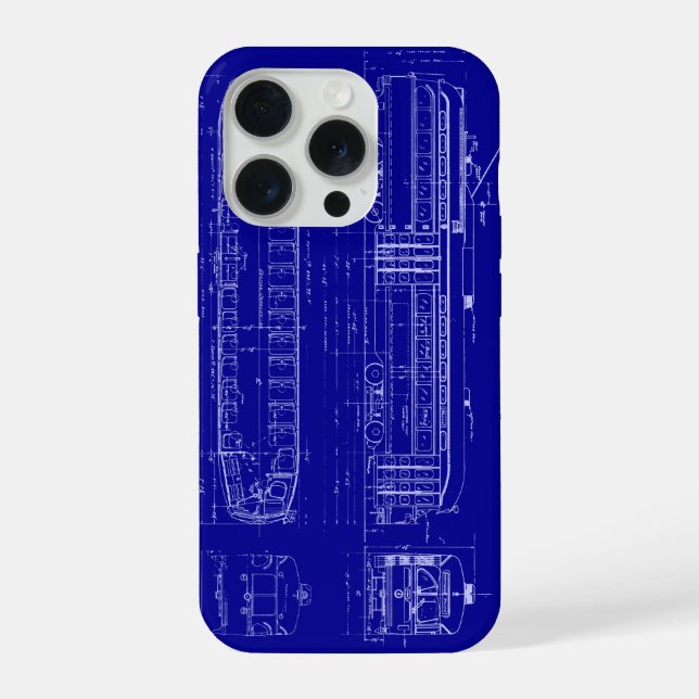 Coque iPhone PCC Blueprint iPhone Case (Verso)