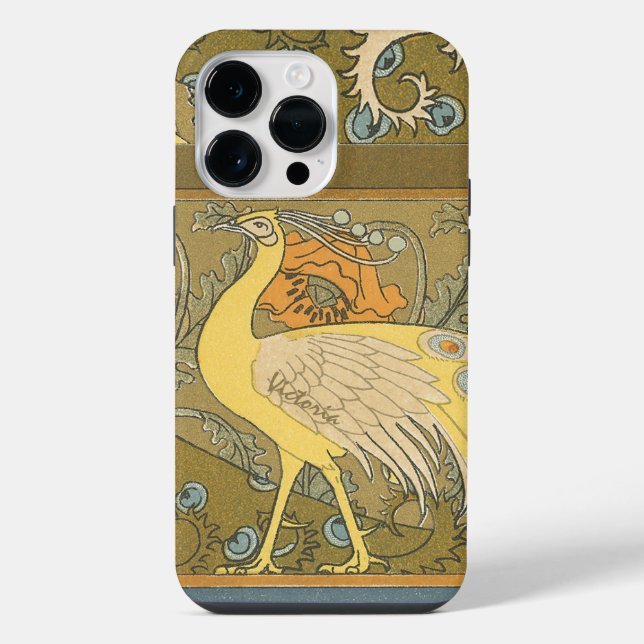 Coque iPhone Peacock Art Déco (Verso)