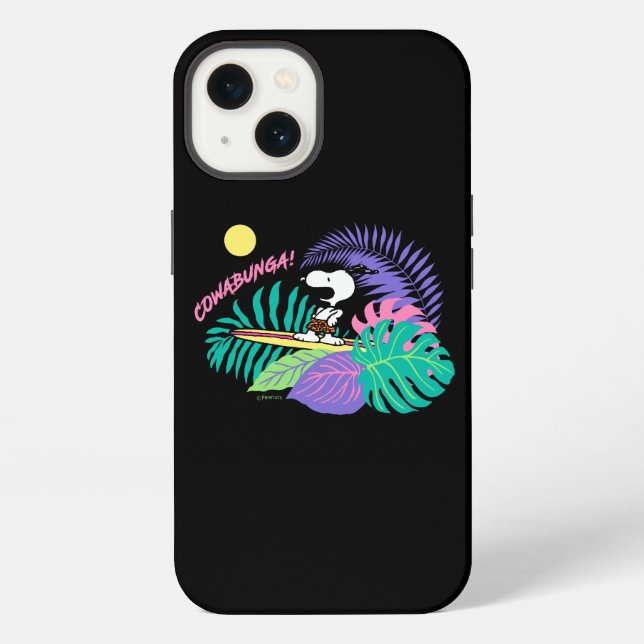 Coque iPhone Peanuts | Cowabunga Snoopy (Verso)