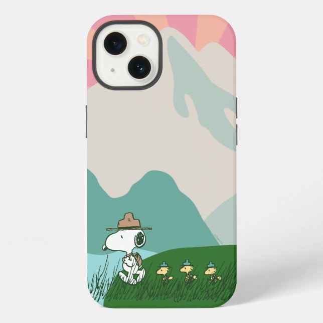 Coque iPhone Peanuts | Snoopy Chef de Meute (Verso)