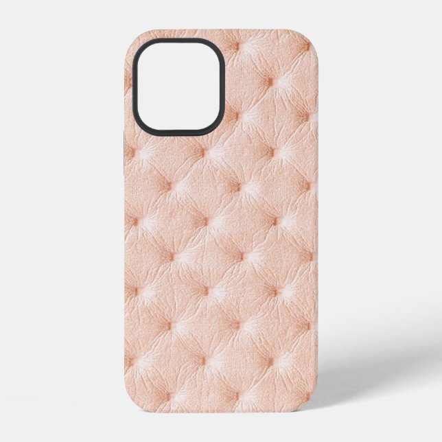 Coque iPhone Pearl beige cuir texture (Verso)