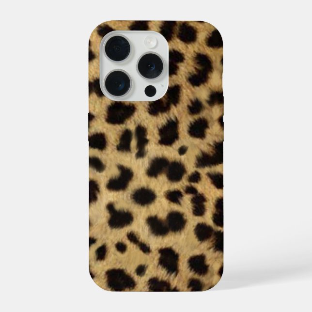 Coque iPhone Peau de faux guépard (Verso)