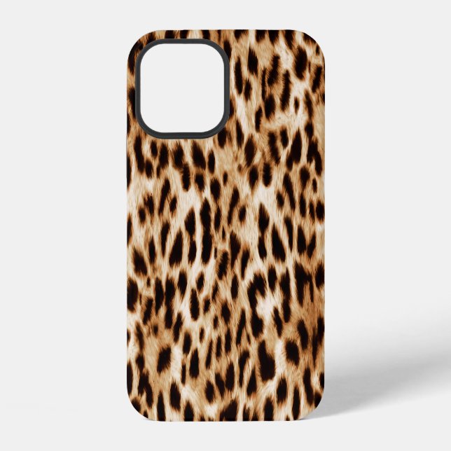 Coque iPhone Peau de léopard, authentique Motif de la faune. (Verso)