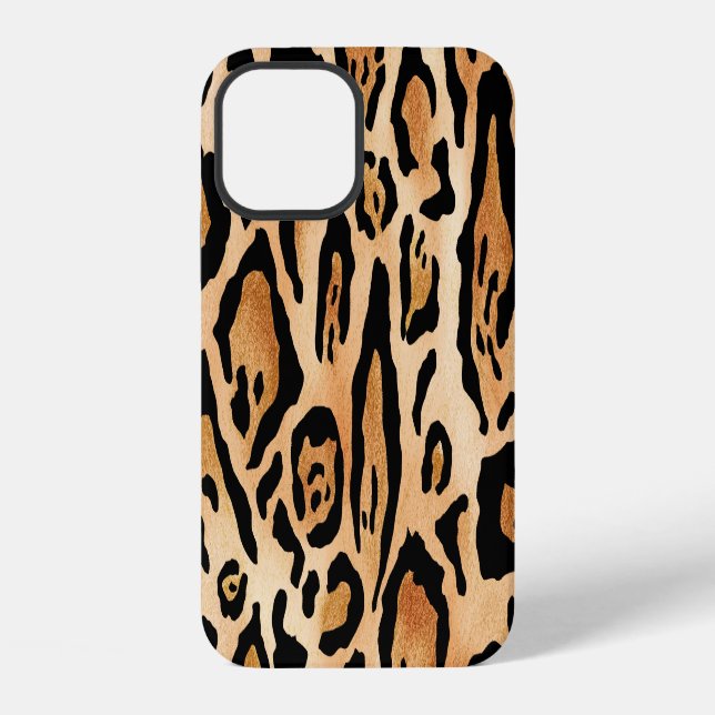 Coque iPhone Peau de léopard : motif transparent intemporel (Verso)