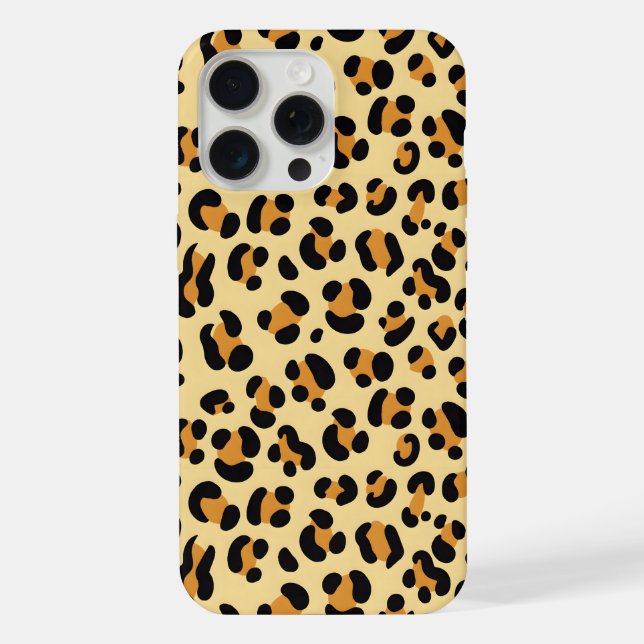 Coque iPhone Peau de léopard sauvage (Verso)