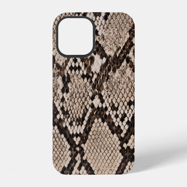 Coque iPhone Peau de serpent : arrière - plan texturé. (Verso)