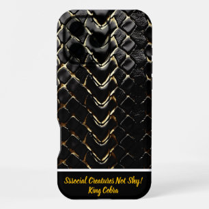 Coque iPhone 16 Pro Max Peau de serpent luisante mettant en valeur l'art d