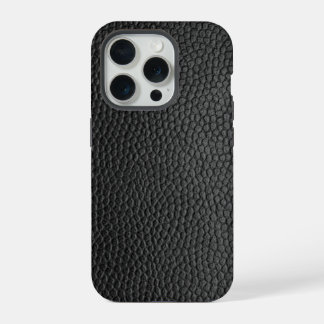 Coque iPhone 15 Pro Peau de serpent noire