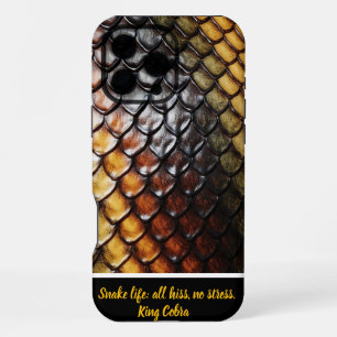 Coque iPhone 16 Pro Max Peau de serpent texturée élégante aux teintes arc-
