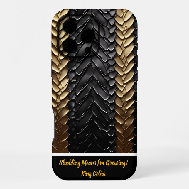 Coque iPhone Peau de serpent venimeux (Verso)
