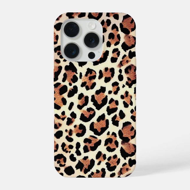 Coque iPhone Peau léopard (Verso)