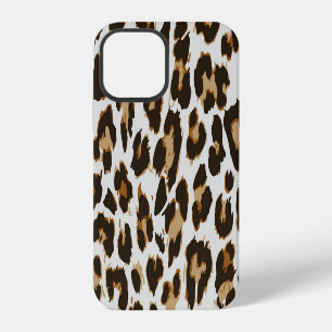 Coque iPhone 12 Peau léopard : Texture Vintage sans peau