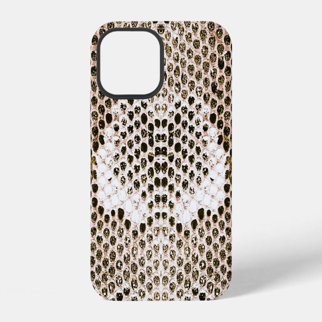 Coque iPhone peau python, motif de serpent, motif de peau anima (Verso)