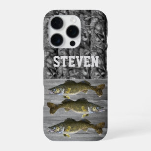 Coque iPhone 16 Pro Pêche au doré Camo Nom Hommes Sports Cool
