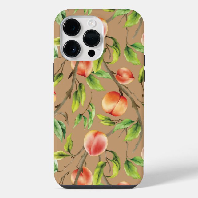 Coque iPhone Pêches sur l'arbre (Verso)