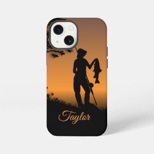 Etui iPhone 13 Mini Pêcheuse au Crépuscule Personnel