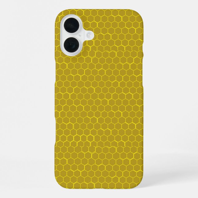 Coque iPhone Peigne jaune (Verso)