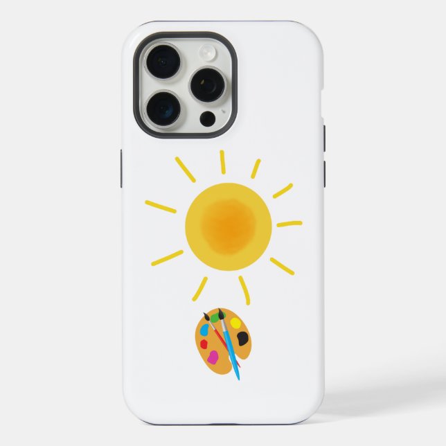 Coque iPhone peindre le soleil (Verso)