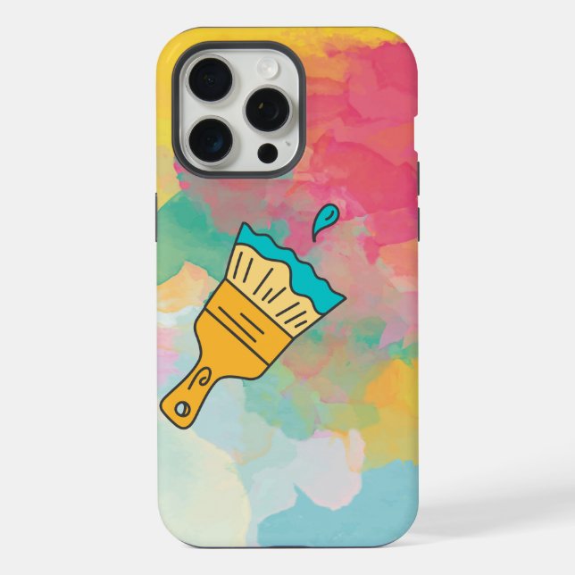 Coque iPhone peint avec une brosse (Verso)