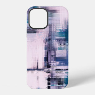 Coque iPhone 12 Peinture à l'huile Abstraite sur toile, dessinée à