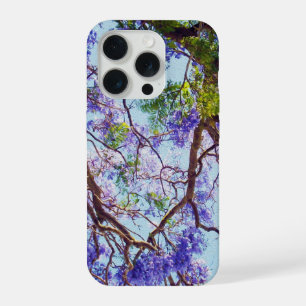Coque iPhone 15 Pro Peinture à l'huile d'arbre de Jacaranda,