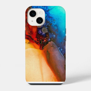 Coque Pour iPhone 14 peinture abstraite