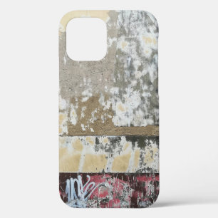 Coque iPhone 12 Peinture abstraite Brown et blanche