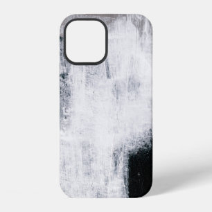 Coque iPhone 12 Peinture abstraite. Œuvre d'art tendance peinte à