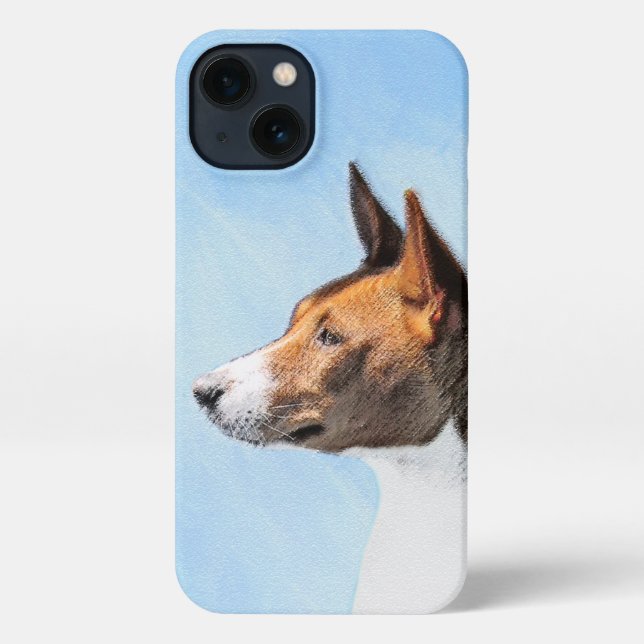Coque iPhone Peinture Basenji - Belle Art Original (Verso)