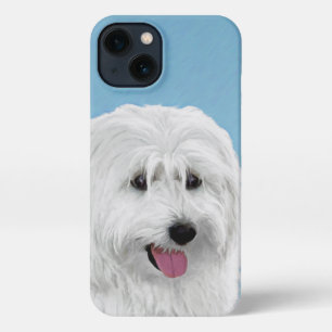 Etui iPhone 13 Peinture de chien des lowland polonais - Art du ch
