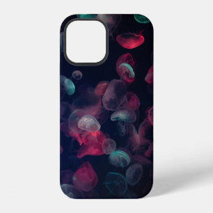 COQUE iPhone 12 PEINTURE DE MÉDUSES DE COULEURS VARIÉES