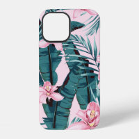 Peinture d'été tropical motif transparent avec pal
