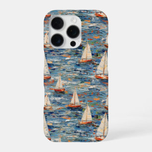 Coque iPhone 16 Pro Peinture Elégante en voilier - Esthétique Nautique