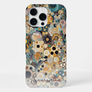 Coque iPhone 16 Pro Max Peinture florale d'art fin de style Art Nouveau an