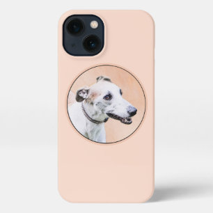 Etui iPhone 13 Peinture Greyhound - Cute Original Chien Art