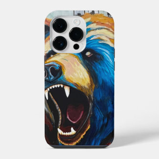 Coque Pour iPhone 14 Plus Peinture Grizzly - Art animalier