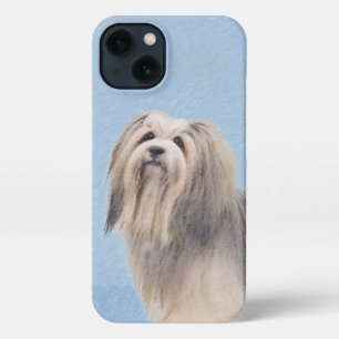 Etui iPhone 13 Peinture Havanaise (Argent) - Cute Original Chien