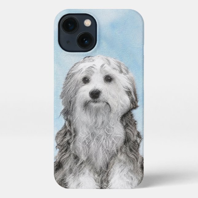 Coque iPhone Peinture Lowchen - Cute Original Chien Art (Verso)