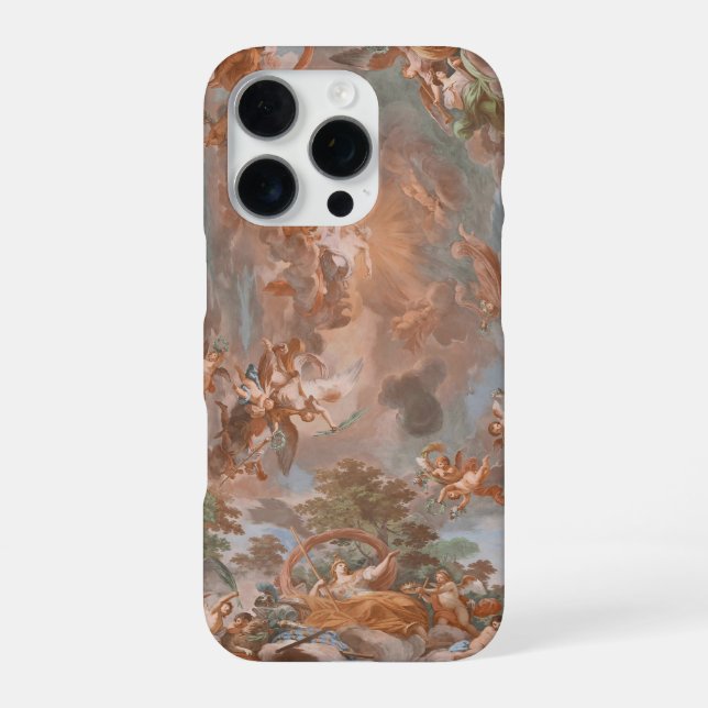 Coque iPhone Peinture murale Renaissance Anges Cherubs (Verso)