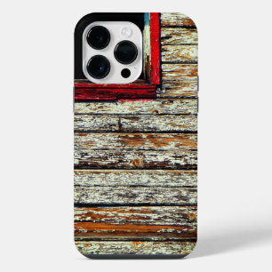 Coque Pour Pour iPhone 14 Pro Max Peinture Rustique Peeling Mur en bois